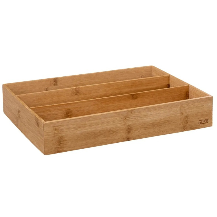 Skuffinnsats i bambus med 3 rom, 38x28 cm, 5five i gruppen Oppbevaring / Kjøkkenskap hos SmartaSaker.se (41923)