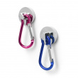 Magnet med karabinkrok 2-pack, Blå/Rosa