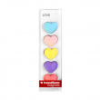 Magnetfigur 5-pack, Pastellhjerter
