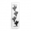 Magneter i form av kaktus, 4 stk., CACTUS, metallisk