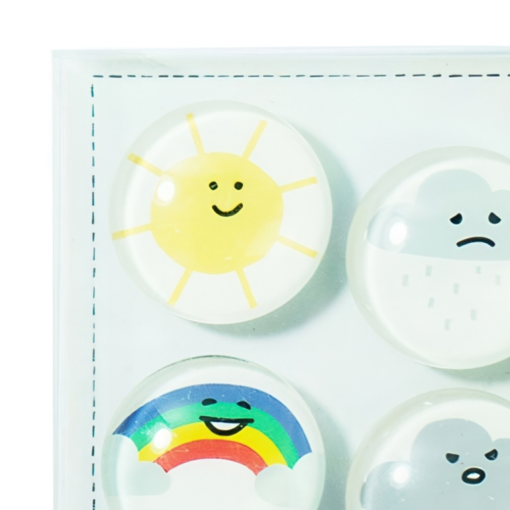 Glassmagneter 4-pack, Vær i gruppen Oppbevaring hos SmartaSaker.se (41981)
