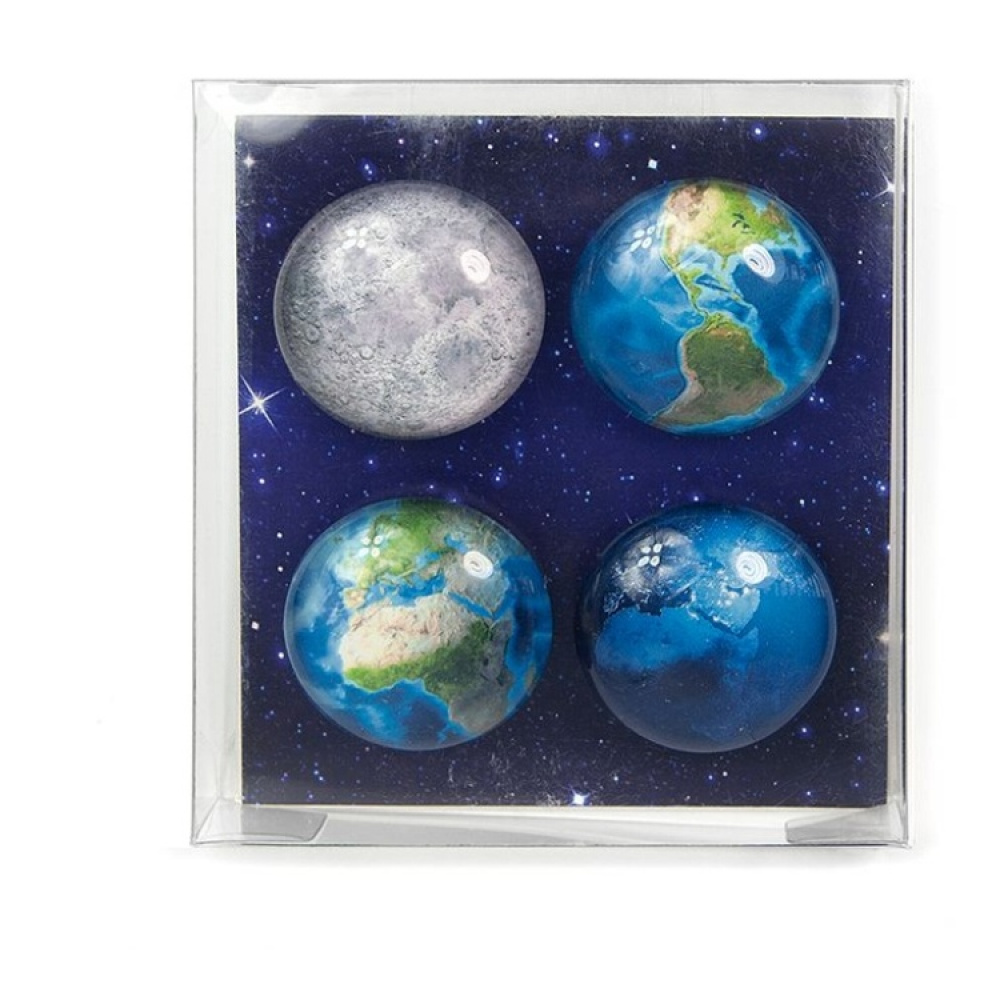 Glassmagneter 4-pack, Verden i gruppen Oppbevaring hos SmartaSaker.se (41983)