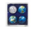 Glassmagneter 4-pack, Verden