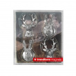 Magnetfigur 4-pack, hjort og steinbukk