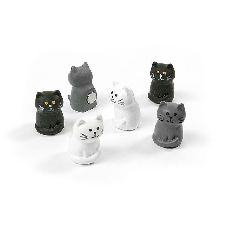 Magnetfigur 6-pack, Katt i gruppen Oppbevaring hos SmartaSaker.se (41991)