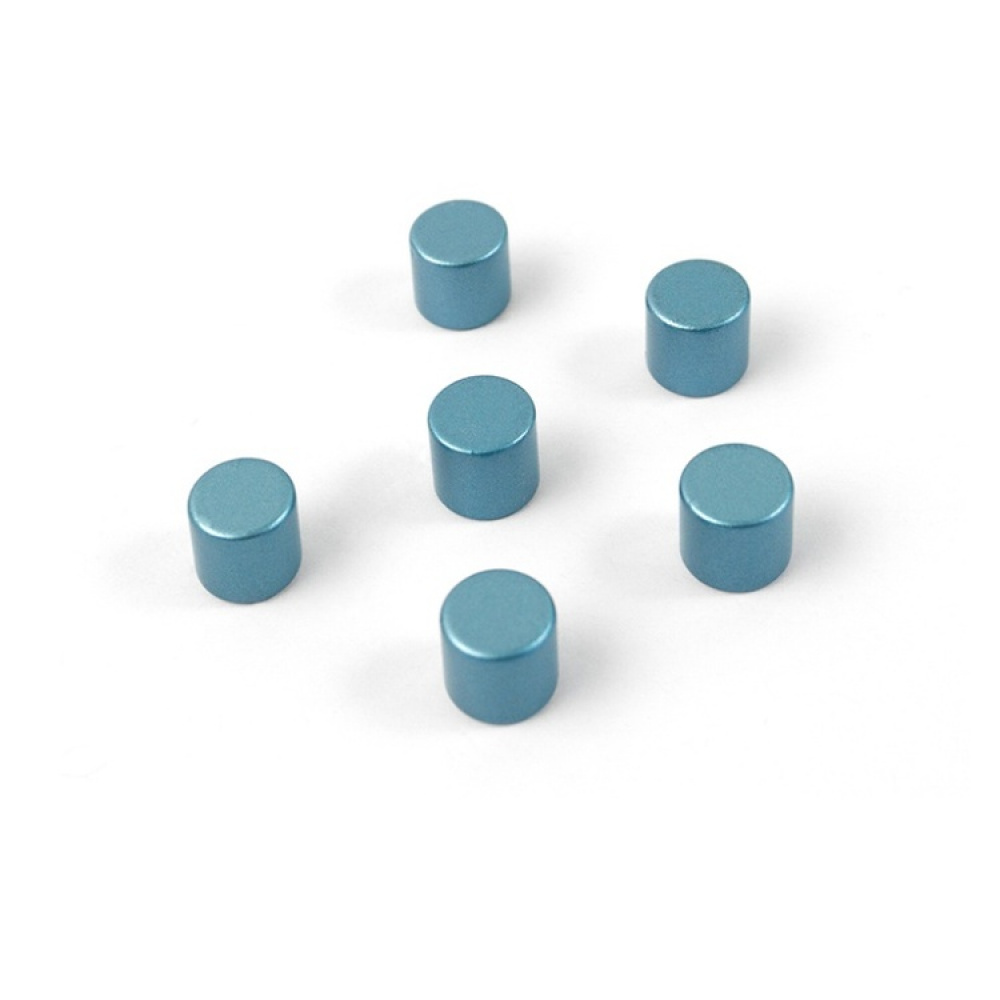 Minimagnet sylinder 6-pakk, Sølvblå i gruppen Oppbevaring hos SmartaSaker.se (42003)