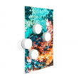 Rund magnet 4-pack, hvit
