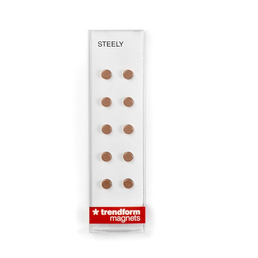 Rund minimagnet 10-pack, Kobber i gruppen Oppbevaring hos SmartaSaker.se (42023)