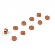 Rund minimagnet 10-pack, Kobber