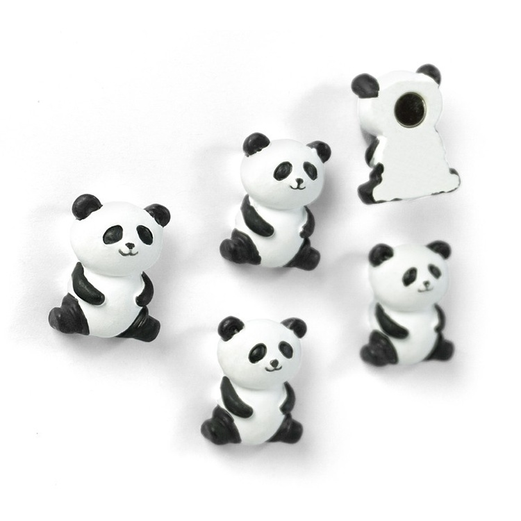 Magnetfigurer 5-pakning, Panda i gruppen Oppbevaring hos SmartaSaker.se (42030)