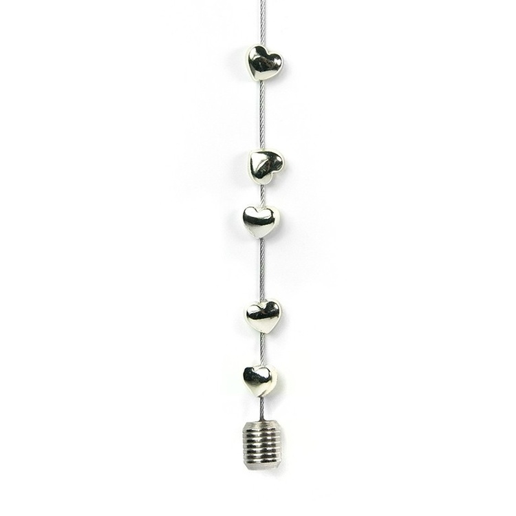 Magnetisk fotoheng med vekt og 8 hjertemagneter 150 cm i gruppen Oppbevaring hos SmartaSaker.se (42045)