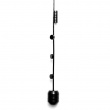 Magnetisk fotoholder med lodd og 8 magneter 150 cm, svart
