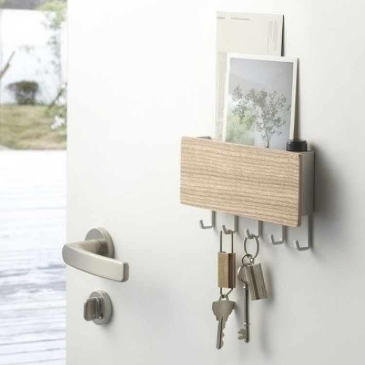 Liten magnetisk oppbevaring med kroker, Yamazaki i gruppen Oppbevaring / Entréoppbevaring hos SmartaSaker.se (42063)