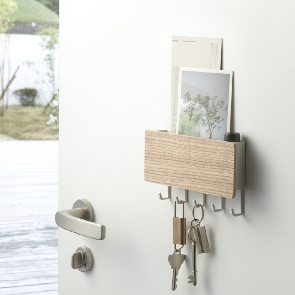 Liten magnetisk oppbevaring med kroker, Yamazaki i gruppen Oppbevaring / Entréoppbevaring hos SmartaSaker.se (42063)
