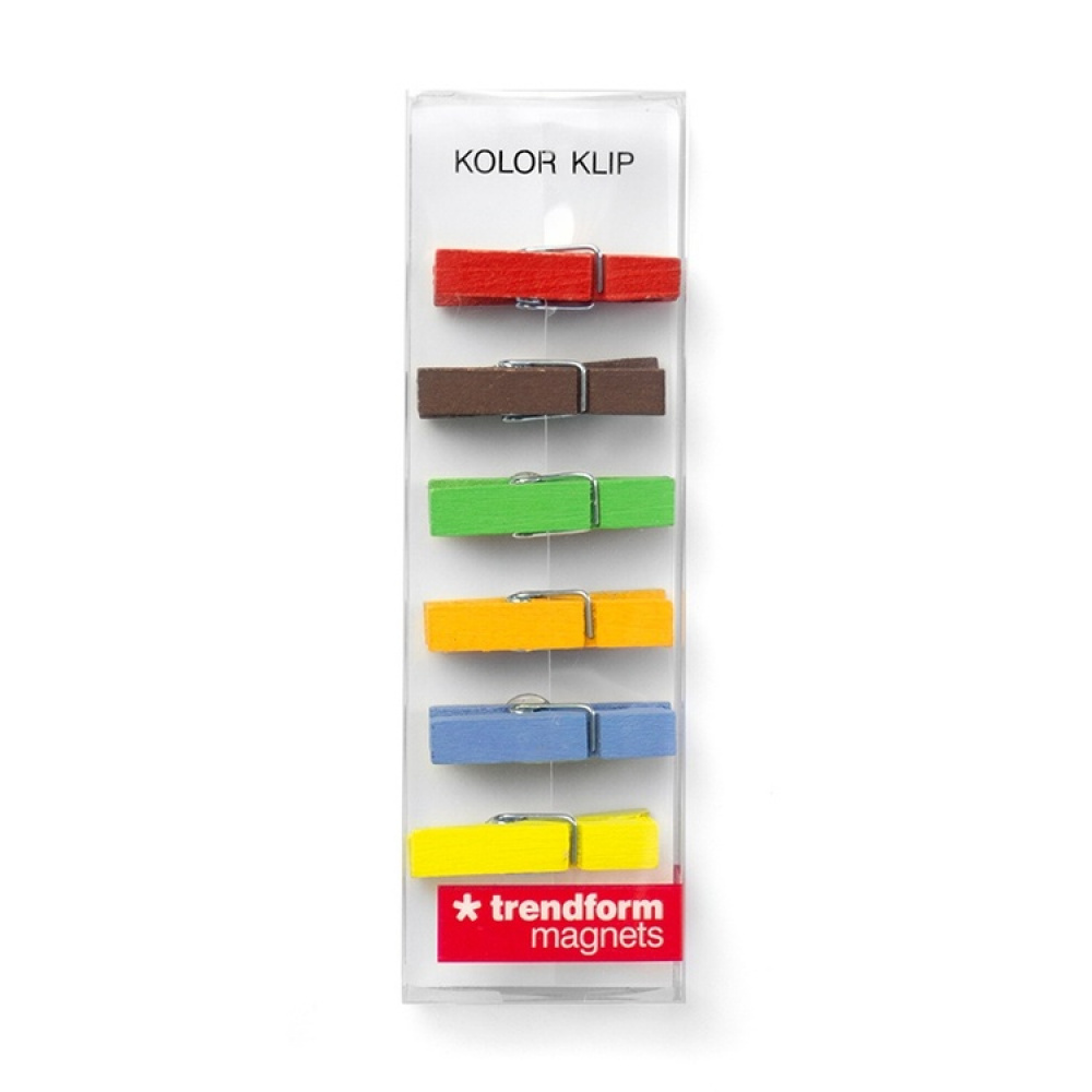 Magnetiske klesklyper 6-pack, Miks i gruppen Oppbevaring hos SmartaSaker.se (42068)