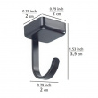Hengende magnetkrok 6-pack