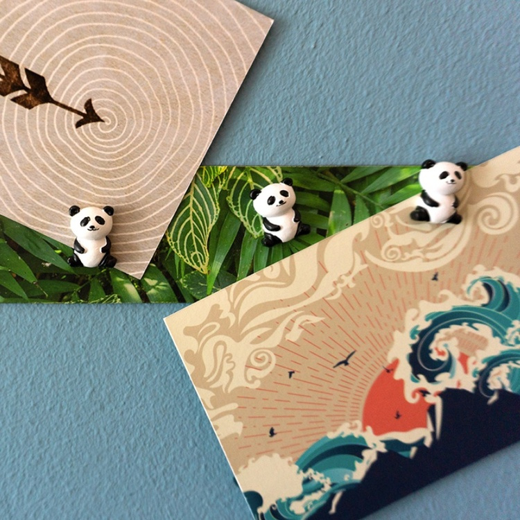 Magnetlist med 6 figurmagneter, 30 cm, Panda i gruppen Oppbevaring hos SmartaSaker.se (42092)