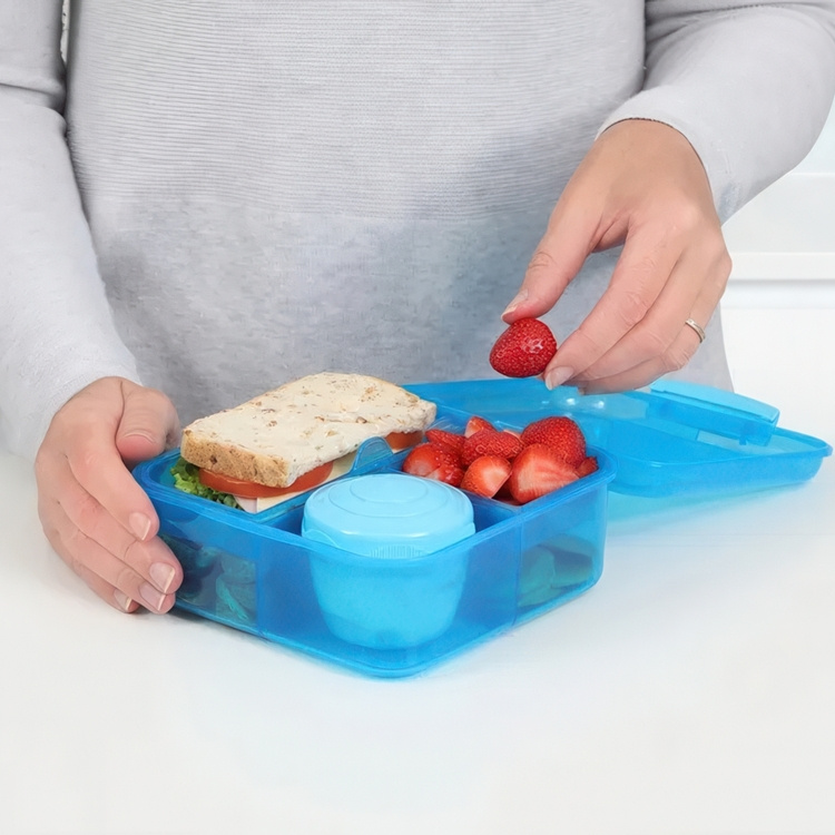 Bentoboks med 5 rom og beholder 1,25 L, Sistema i gruppen Oppbevaring hos SmartaSaker.se (42121)