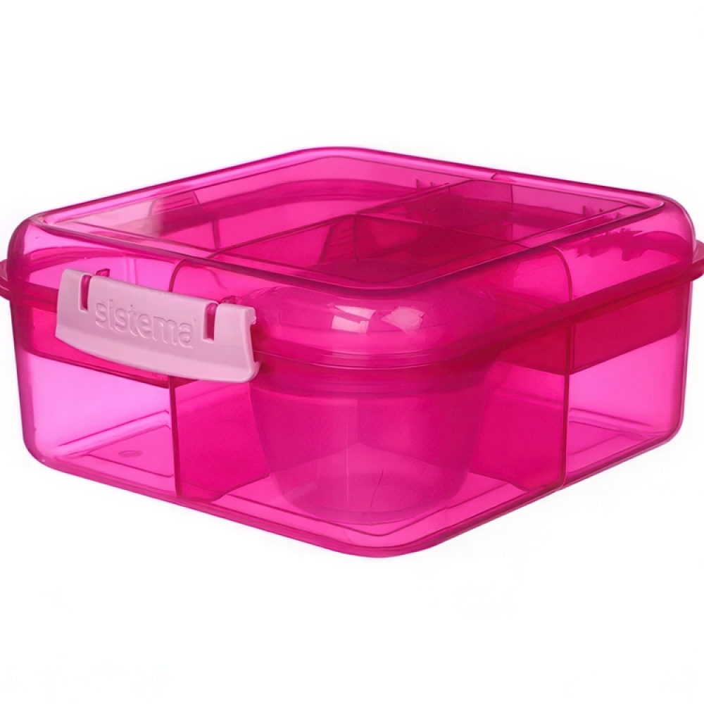 Bentoboks med 5 rom og beholder 1,25 L, Sistema i gruppen Oppbevaring hos SmartaSaker.se (42121)