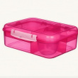 Bentoboks med 5 rom og beholder 1,65L, Sistema