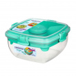 Matboks for salat med bestikk 1,1L, Sistema, Mint