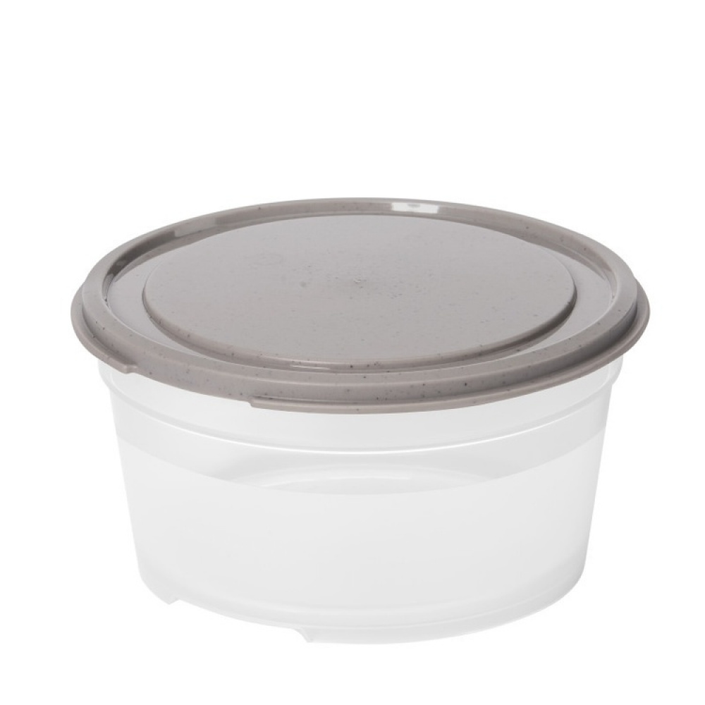 Liten matboks rund 0,45 L, SmartStore, Grå i gruppen Oppbevaring / Kjøkkenskap / Matbokser / Matbokser i plast hos SmartaSaker.se (42176)