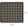 Beskyttelsesmatte for oppvaskkum i plast, 28x32