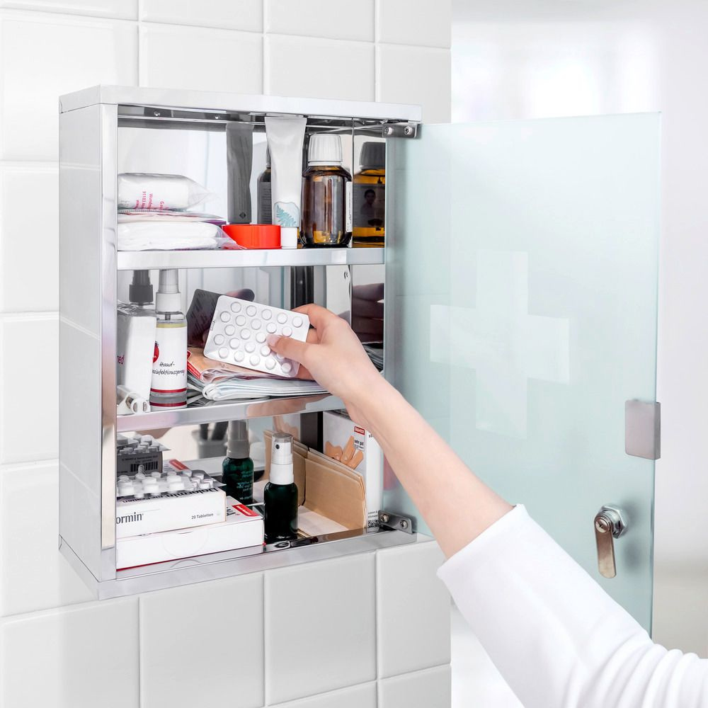 Medisinskap med lås, 30x12x40 cm i gruppen Oppbevaring hos SmartaSaker.se (42218)