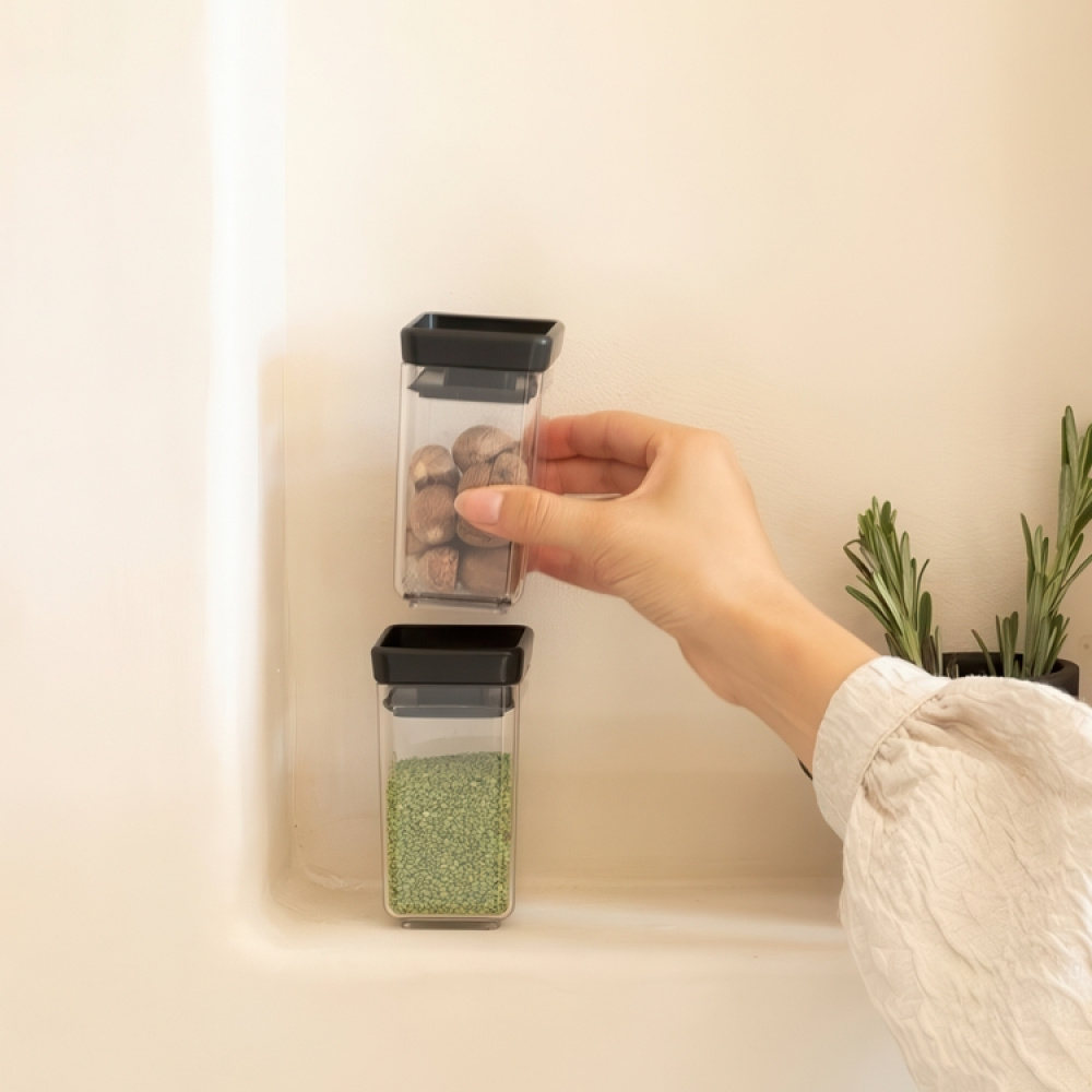 Mini oppbevaringsboks 2-pakning, Brabantia, Mørkegrå i gruppen Oppbevaring / Kjøkkenskap hos SmartaSaker.se (42244)