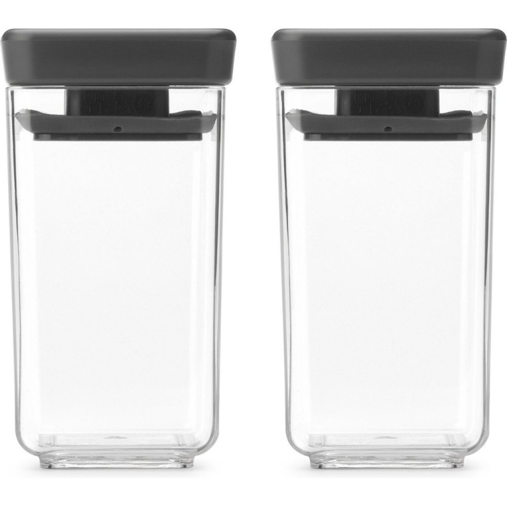 Mini oppbevaringsboks 2-pakning, Brabantia, Mørkegrå i gruppen Oppbevaring / Kjøkkenskap hos SmartaSaker.se (42244)