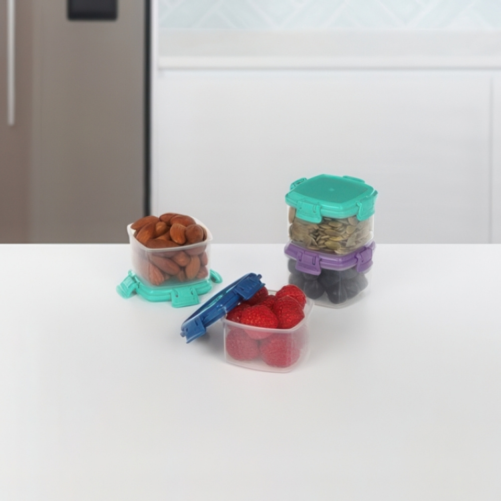 Dressingboks 4-pakning 62 ml, Sistema i gruppen Oppbevaring / Oppbevaringsbokser / Småoppbevaring / Askar hos SmartaSaker.se (42246)