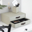 Minikommode 2 skuffer, Birger canvas, Bigso, Beige