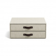 Minikommode 2 skuffer, Birger canvas, Bigso, Beige