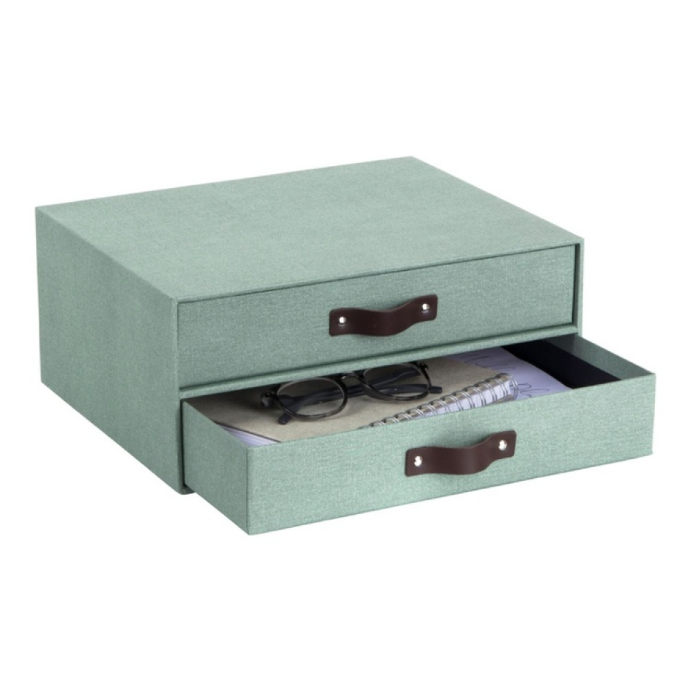 Minikommode 2 skuffer, Birger canvas, Bigso i gruppen Oppbevaring / Oppbevaringsbokser / Bigso oppbevaringsbokser hos SmartaSaker.se (42261)
