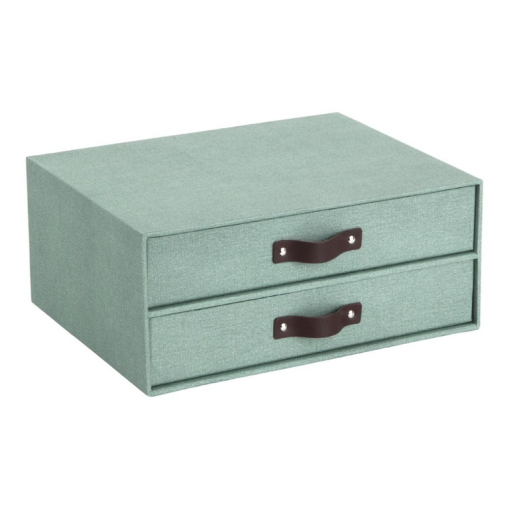 Minikommode 2 skuffer, Birger canvas, Bigso i gruppen Oppbevaring / Oppbevaringsbokser / Bigso oppbevaringsbokser hos SmartaSaker.se (42261)