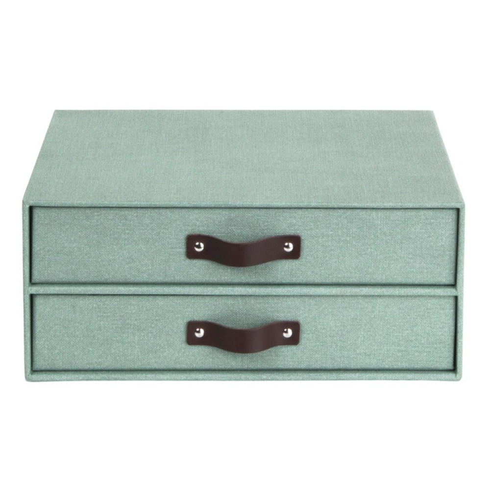 Minikommode 2 skuffer, Birger canvas, Bigso i gruppen Oppbevaring / Oppbevaringsbokser / Bigso oppbevaringsbokser hos SmartaSaker.se (42261)