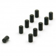 Minimagnet sylinder 10-pakning, Svart