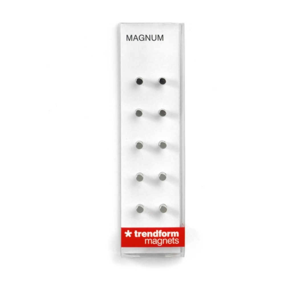 Minimagnet sylinder 10-pakning, Sølv i gruppen Oppbevaring hos SmartaSaker.se (42278)