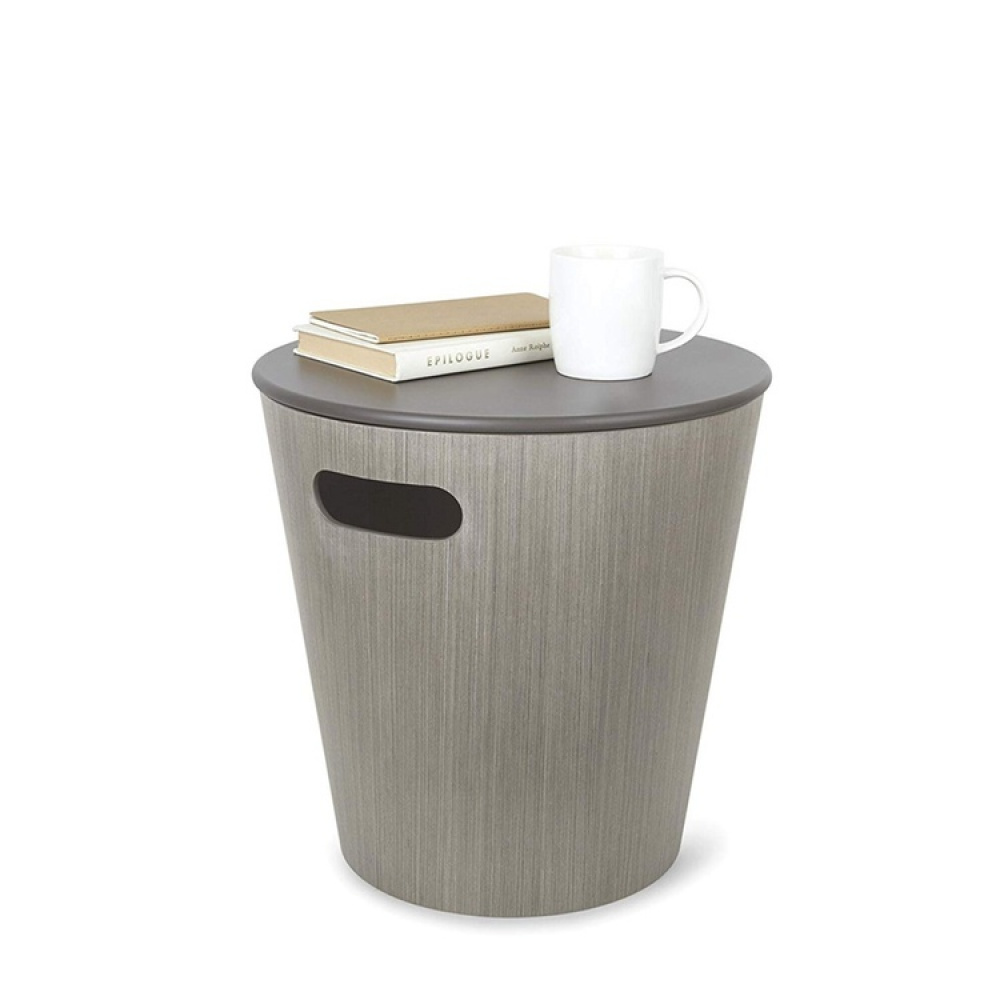 Krakk / Bord med oppbevaring, WOODROW, Umbra, Ø 40 x ca H 42 cm i gruppen Oppbevaring / Entréoppbevaring hos SmartaSaker.se (42328)
