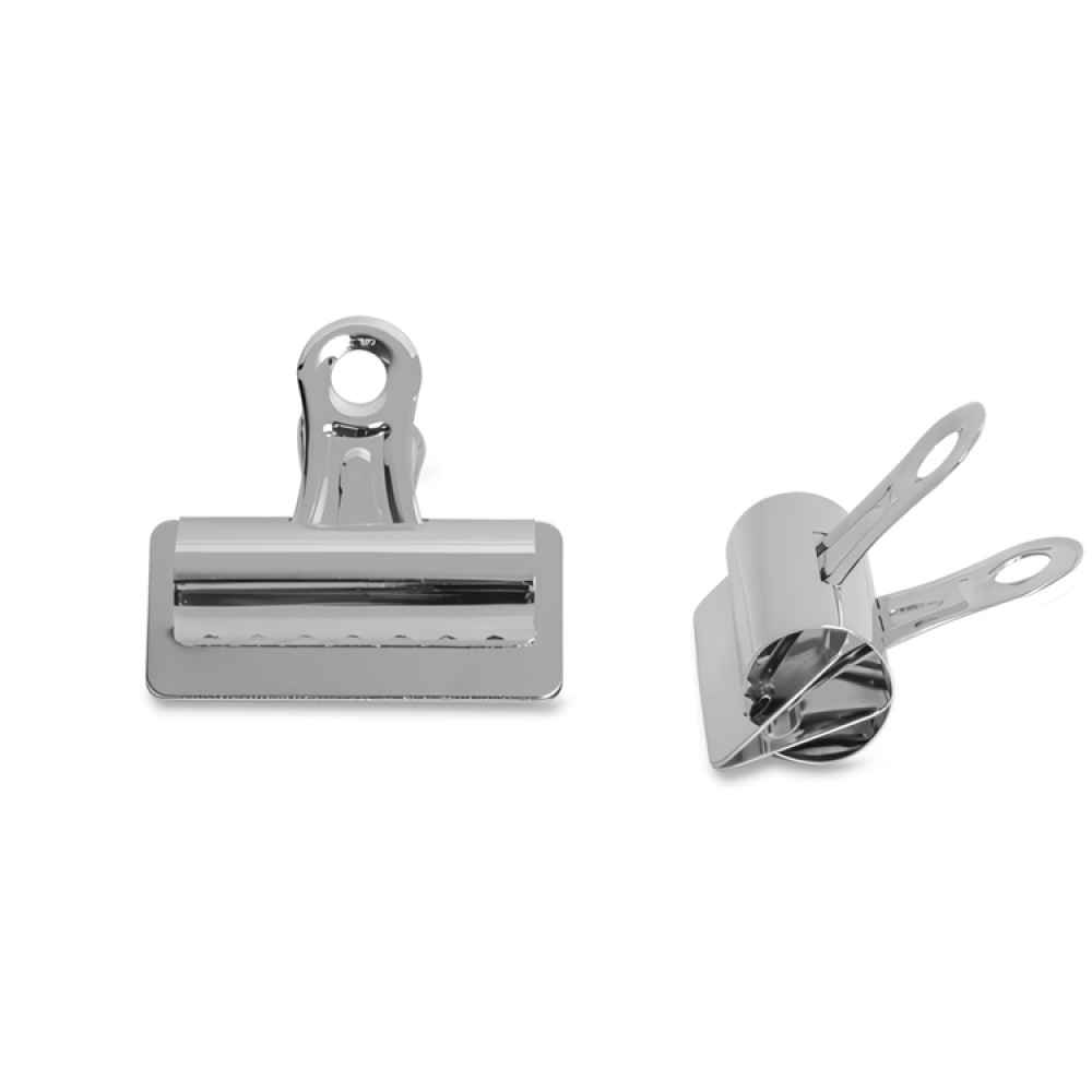 Papirklemmer i metall, 5 stk, BOSTON LARGE, 5,5 cm, Sølv i gruppen Oppbevaring hos SmartaSaker.se (42337)