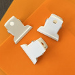 Papirklemmer i metall, 3 stk., ITALIAN KEEP CLIPS, 5 cm, hvite