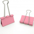 Papirklemmer, 12 stk FOLDBACK CLIPS L, 41 mm, Rosa