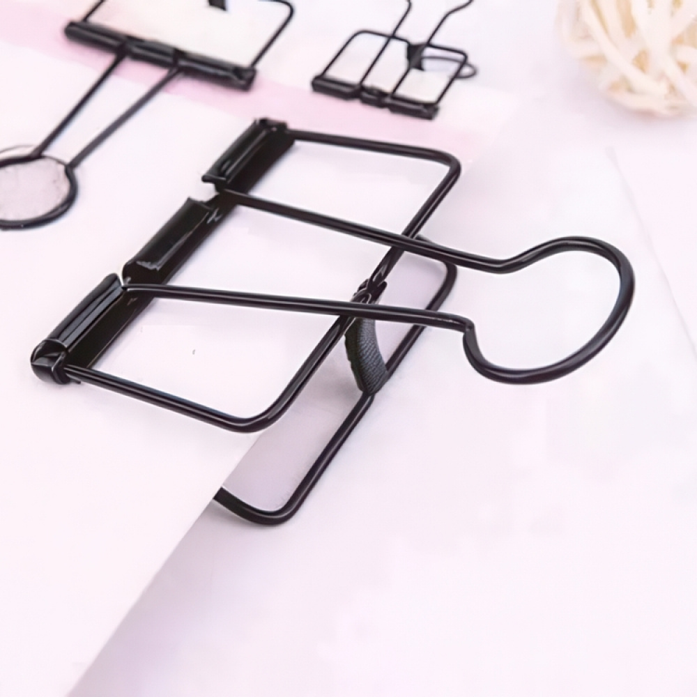 Papirklemmer, 10 stk, WIRE CLIPS MEDIUM, 32 mm, Deskstore, Svart i gruppen Oppbevaring hos SmartaSaker.se (42346)