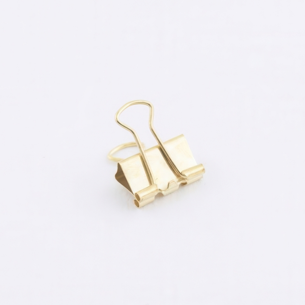 Papirklemmer, 15 stk, FOLDBACK CLIPS XS, 19 mm, Gull i gruppen Oppbevaring hos SmartaSaker.se (42353)