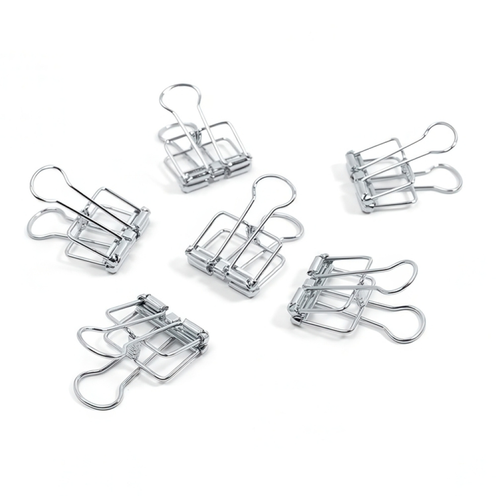 Papirklemmer, 6 stk., WIRE CLIPS SMALL 19 mm, sølv i gruppen Oppbevaring / Kontorrekvisita hos SmartaSaker.se (42361)