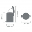 Pedalbøtte 5L, Brabantia