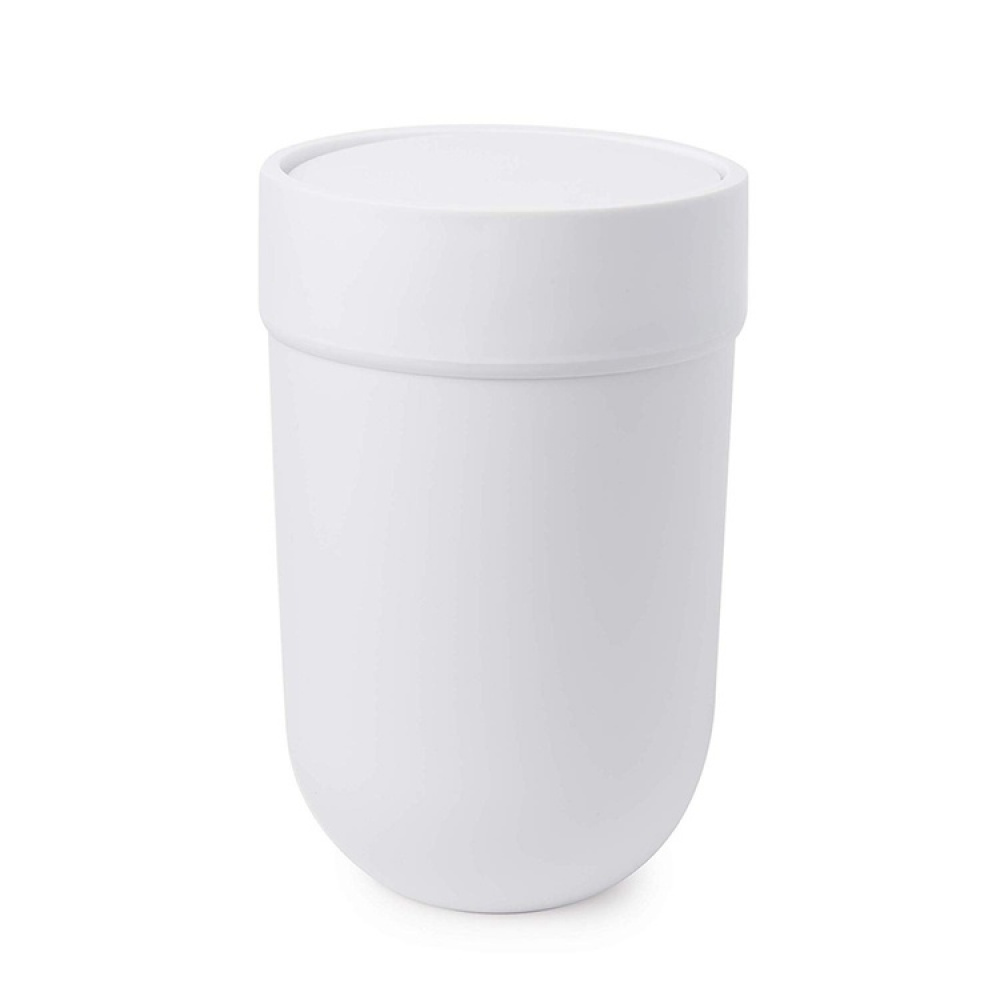 Papirkurv med vippelokk 6L, Umbra, Hvit i gruppen Oppbevaring / Baderomsoppbevaring hos SmartaSaker.se (42382)