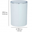 Papirkurv med vippelokk 5L