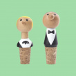 Kork til vinflaske 2-pack, Figurer, Kikkerland