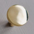 Rund knott 3 cm, blank messing